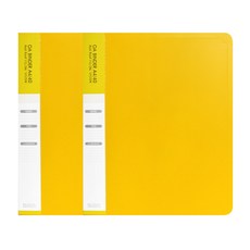 VICDREAM OA 透明活頁夾 A4 40頁, 黃色, 2入
