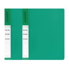 빅드림 OA 클리어 바인더화일 A4 40매, 그린, 2개입