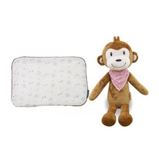 CONY BABY 猴子安撫娃娃 40cm+流星抱枕, 1組