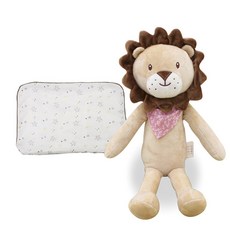 코니베이비 꿀잠 애착인형 수면사자80 + 별똥별 아기여름베개 세트, 1세트