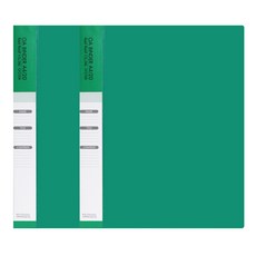 빅드림 OA 클리어 바인더화일 A4 20매, 그린, 2개입