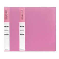 빅드림 레드루프 A4 20매 OA 클리어바인더 속지추가 가능한 화일, 핑크, 2개