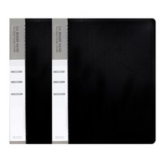 빅드림 OA 클리어 바인더화일 A4 40매, 블랙, 2개