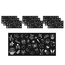 aryko DIY美甲貼紙, 田心01, 10片