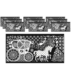 ARYKO TRADERS DIY 藍色指甲印花貼紙, Tian Xin 03, 10個