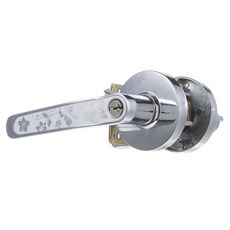 DOSSLOCK 경인 레버룩제니스 화이트 침실 문고리, 1개