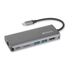 버바팀 Type C 허브 with 이더넷 HDMI 포트, 선택5)Type-c 충전허브 이더넷 스페이스그레이(65628), 1개