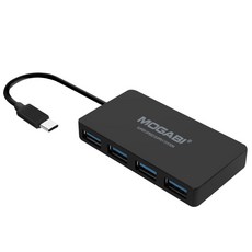 MOGABI USB 3.1 Type-C 4埠集線器 MOG-073, 黑色, 1個