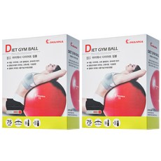 아이워너 다이어트 PVC 마사지 짐볼 2p, 레드