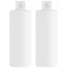 Alleophom 美妝按壓分裝瓶 400ml, 透明色, 2個