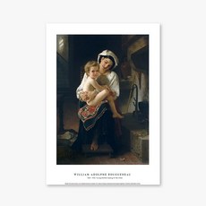 ABLE BAMBOO 母親凝視著她的孩子名畫海報