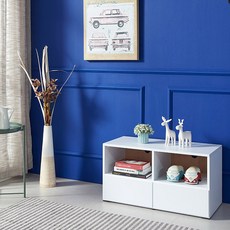 이정가구 퍼니800 TV서랍장, 화이트