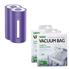 便攜式真空壓縮器 紫色 2入+壓縮包 M號 2入, TVD1