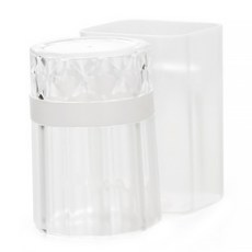 DM 浴室層架 透明牙刷架, 白色, 1個