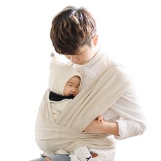 루 아기띠 프리미엄 슬링 S, 오가닉 스트라이프