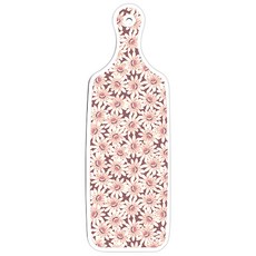 Roem Design 雙面上菜砧板 格紋線條鑽石, 格紋線條鑽石 + 紫色花朵圖案, 1個