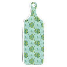 Roem Design 雙面砧板 粉色花朵格紋, 藍綠色藤蔓玫瑰, 1個