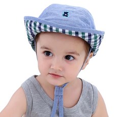 JOY MULTI 迷你小熊格紋彈力帽