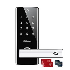 [베스트샵] 유니코하이테크 디지털도어락 번호키 자동도어록 로얄 스마트 UN6500s 도어록, UN-6500S(카드키4)