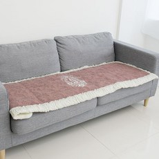 UNKNOWN 4人座圖案刺繡絨毛沙發墊 A款