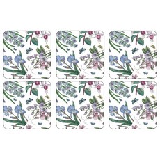 포트메리온 보타닉 가든 친츠 컵받침 세트 6p, 혼합색상, 6개