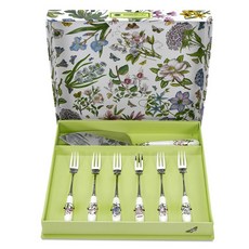 포트메리온 보타닉 가든 케익 나이프 + 디저트 포크 6p 세트, 랜덤 발송, 1세트