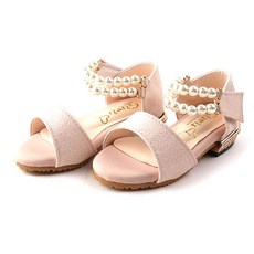 BEBEMARU 女童 Shaboro 珍珠頸帶涼鞋 2668-2018-28