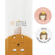 Hwangssinaedosirak 멍이M號袋 100入 + 新款皇冠女孩貼紙 100張, 1套