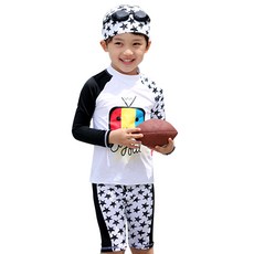 벤디스 스와밍 남아용 래쉬가드 4종 세트 P202