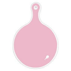 Roem Design 雙面圓形上菜砧板 粉紅色, 梔子花色花朵格紋, 1個