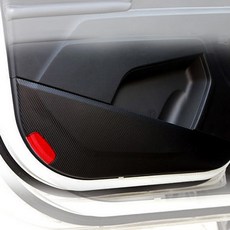 紅黑色碳纖維布料車門保護套, 現代, Tucson 2006~2009年