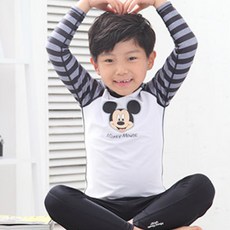 KOOGI ADVENTURE ADVENTURE 男童防曬長袖泳衣褲2件組 迪士尼米老鼠圖案 MK-6101