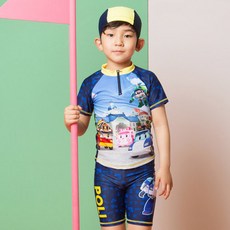 쿠기어드벤쳐 남아용 로보카폴리 래쉬가드 3종 세트 RP-GB20