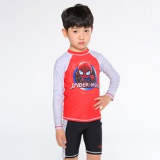 koogi adventure 男童款蜘蛛人圖案防曬長袖泳衣3件套組 SP-7903