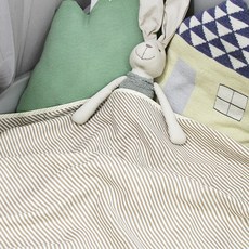 孩童用夏季棉紗毯, 斜條紋款