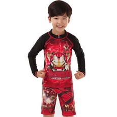 쿠기어드벤쳐 남아용 마블 어벤져스 래쉬가드 3종 세트 AV-5024