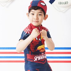 쿠기어드벤쳐 남아용 마블 스파이더맨 래쉬가드 3종 세트 SP-3914