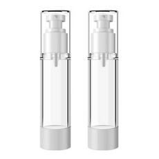 DM 뷰티 휴대용 펌프 스프레이 플랫 진공 공병 100ml, 혼합 색상, 2개