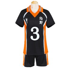 男女通用 排球少年!! Cosplay 烏野高中 比賽服 HQ06-3