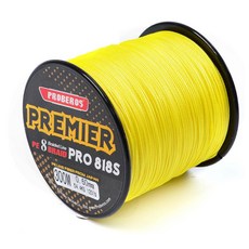 Proberos 8 編織線釣魚線 3, 黃色的