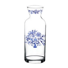 花朵印花玻璃水壺 500cc, 混色