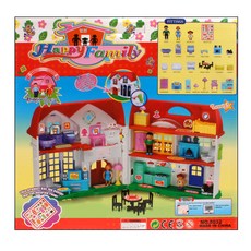 토이앙상블 행복한 우리집 인형의집, 혼합 색상, 1개