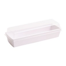 봄91 직사각 일회용도시락 케이스 SR-3 중 19 x 5.5 x 3.5cm, 20개입, 1개