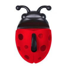 분 무당벌레 욕실 정리함, 레드, 1개