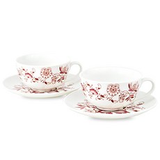 Mazuoka 兩個人的紅色茶杯, 混色, 1套