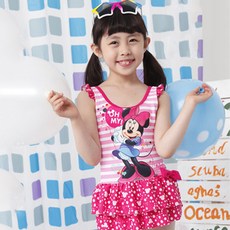 KOOGI ADVENTURE 女童迪士尼米妮連身泳衣+泳帽 MI-1306