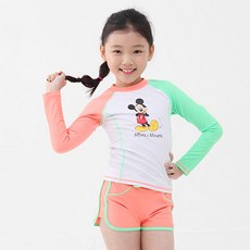 KOOGI ADVENTURE 女童迪士尼米妮老鼠防護泳衣 MI-6303 4件