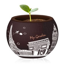 Pintoo Works 眼睛花盆 3D 拼圖, 80件, K1004現代建築