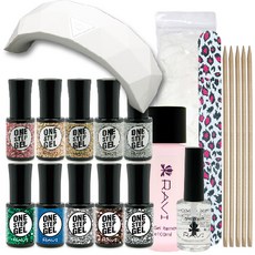 Laby One Step Glitter 美甲套組, 16種, 1套