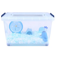 아올로 55L 반투명 철망 햄스터리빙박스, 혼합 색상, 1개